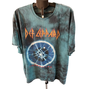 - Def Leppard Adrenalize North America 1992 Live Nation Graphic T-Shirt men Teal